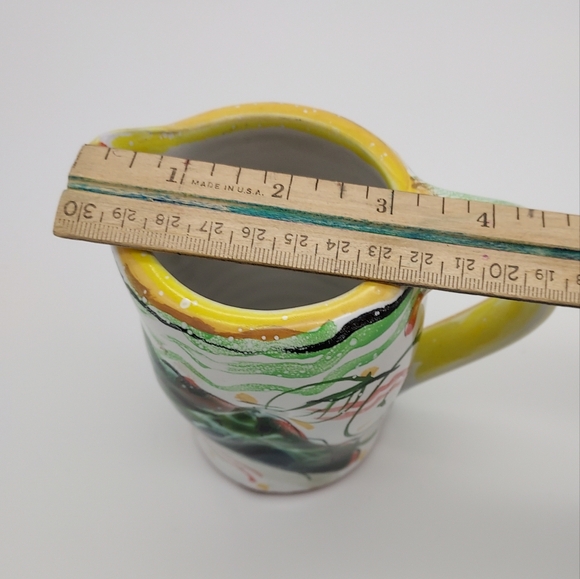 Art Studio Pottery Creamer/Pitcher with Jalapeño Peppers Signed - Picture 9 of 9